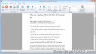 Free Easy PDF to JPG PNG TIF Converter screenshot